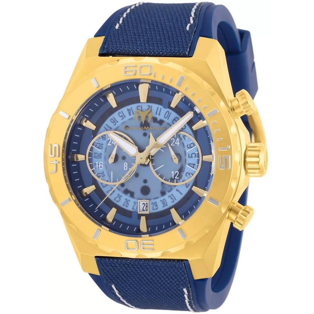 NWT TechnoMarine TM-519009 Reef | Chronograph | Gold | Men's Watch